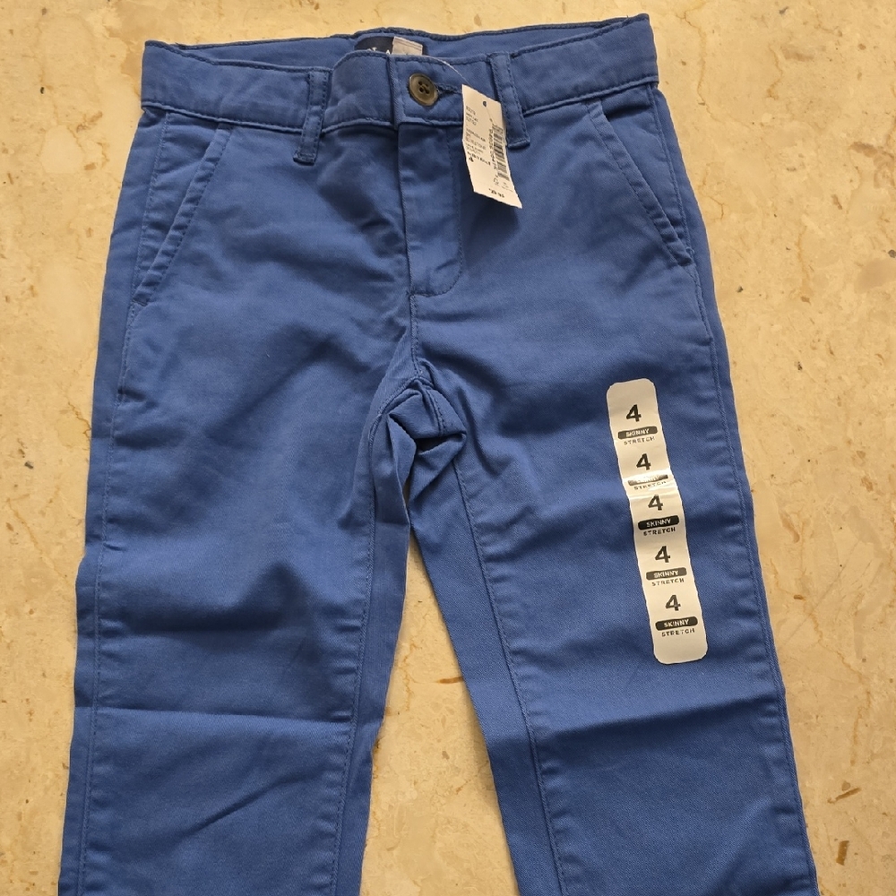 Childrens Place Boys' Blue Stretch Chino Pants - Size 4